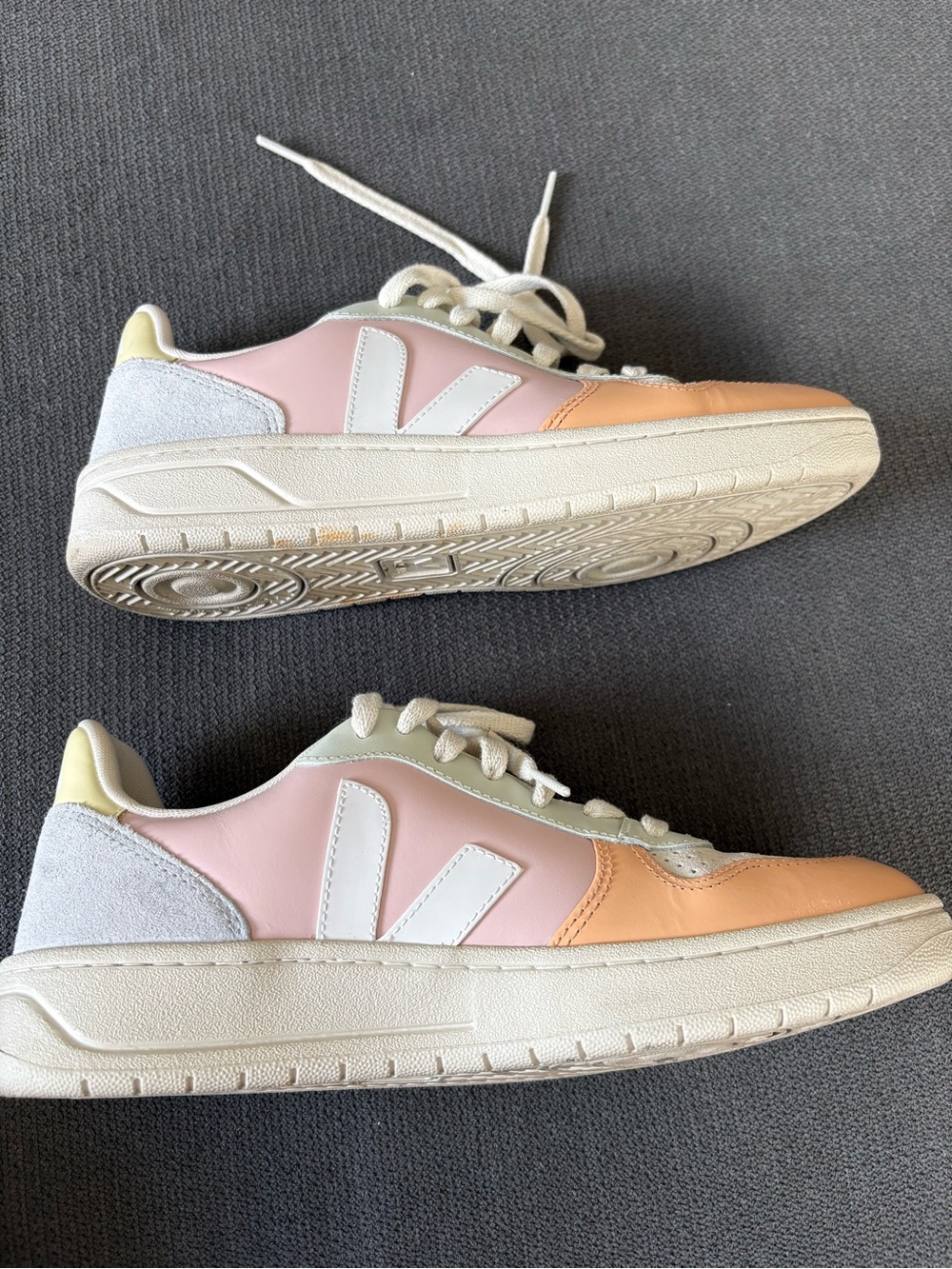 Veja Women’s Pastel Pink Peach Low-Top Sneakers
